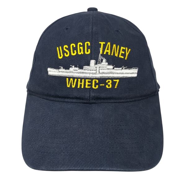 USCGC Taney WHEC-37 Baseball Cap Blue One Size Adjustable Embroidered Toppers - Picture 1 of 9